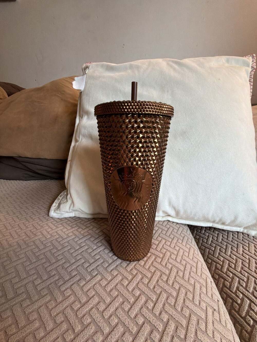 Seattle First Starbucks Exclusive Pike Place Copper Studded Tumbler 24oz